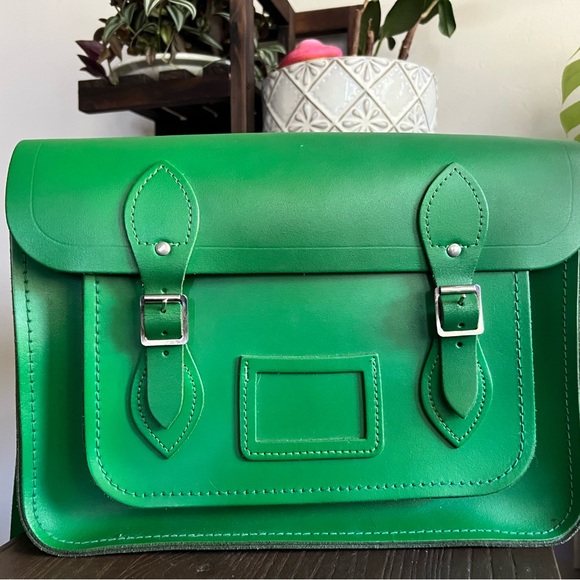 Cambridge Satchel Company 13 inch Satchel in Kelly Green Vintage - Picture 2 of 11